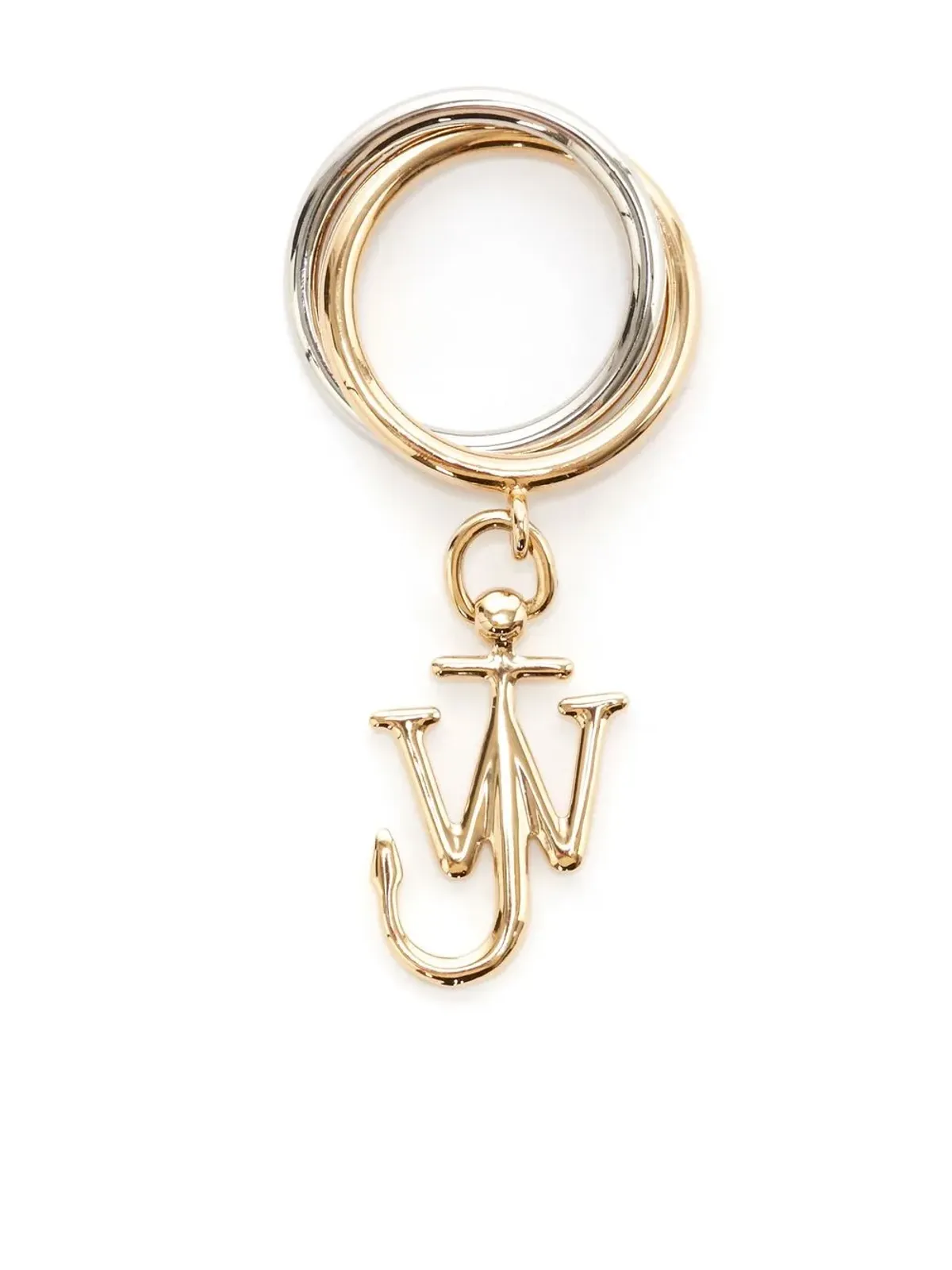 JW Anderson アンカーチャーム ダブルループリング（ゴールド） - 画像1