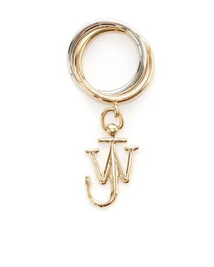 JW Anderson アンカーチャーム ダブルループリング（ゴールド） - サムネイル1