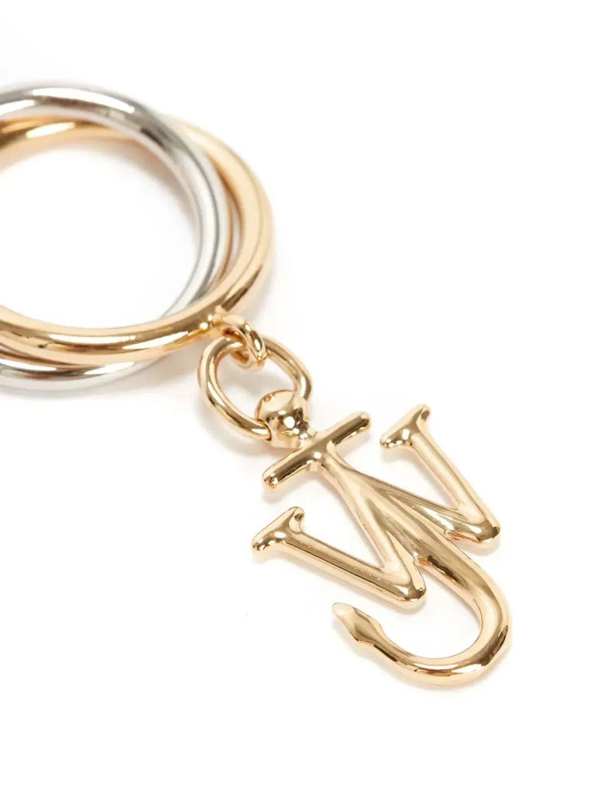 JW Anderson アンカーチャーム ダブルループリング（ゴールド） - 画像2