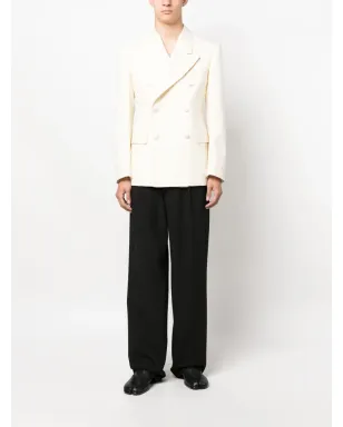 Maison Margiela ダブルブレスト モヘア・シルク ブレザー - サムネイル2