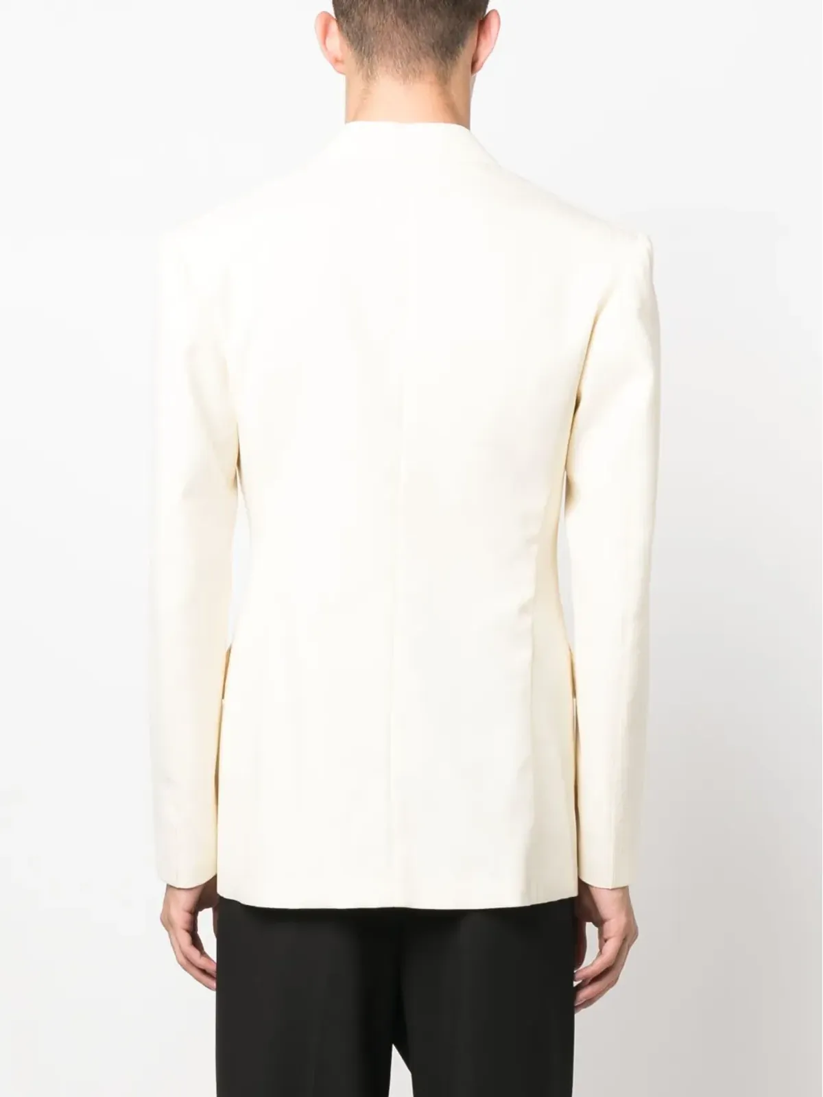 Maison Margiela ダブルブレスト モヘア・シルク ブレザー - 画像4