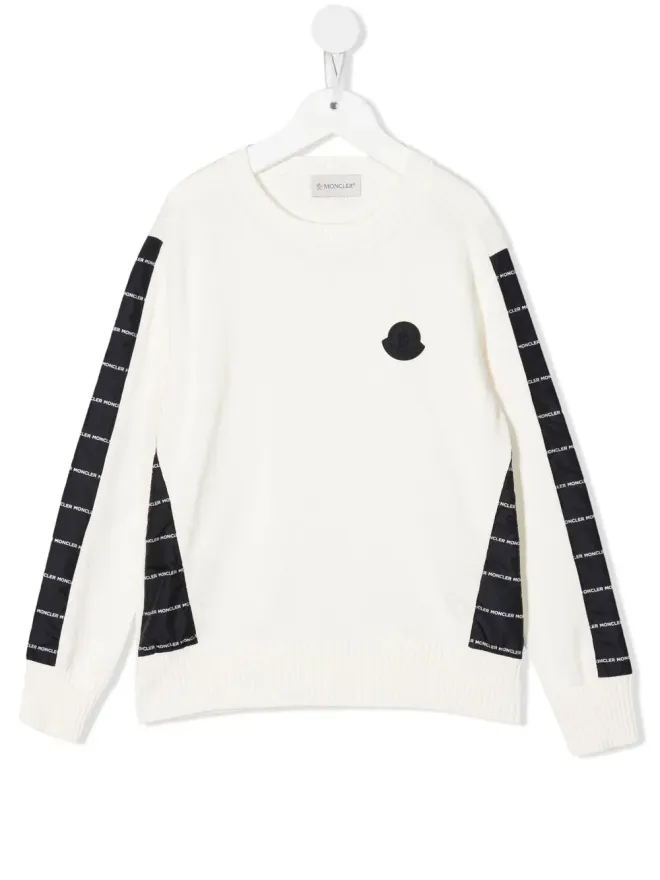 Moncler Enfant Moncler Enfant ツートーン ロゴプリント ジャンパーの商品画像