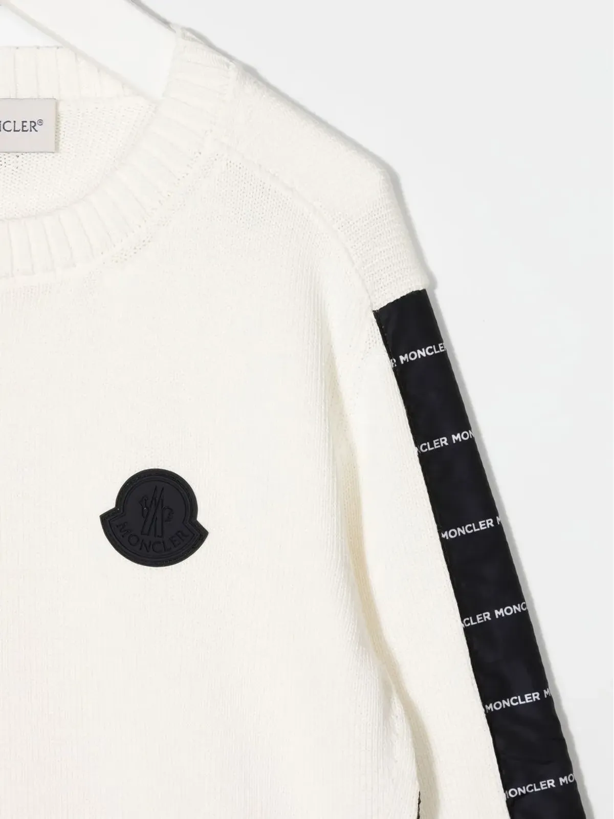 Moncler Enfant ツートーン ロゴプリント ジャンパー - 画像3