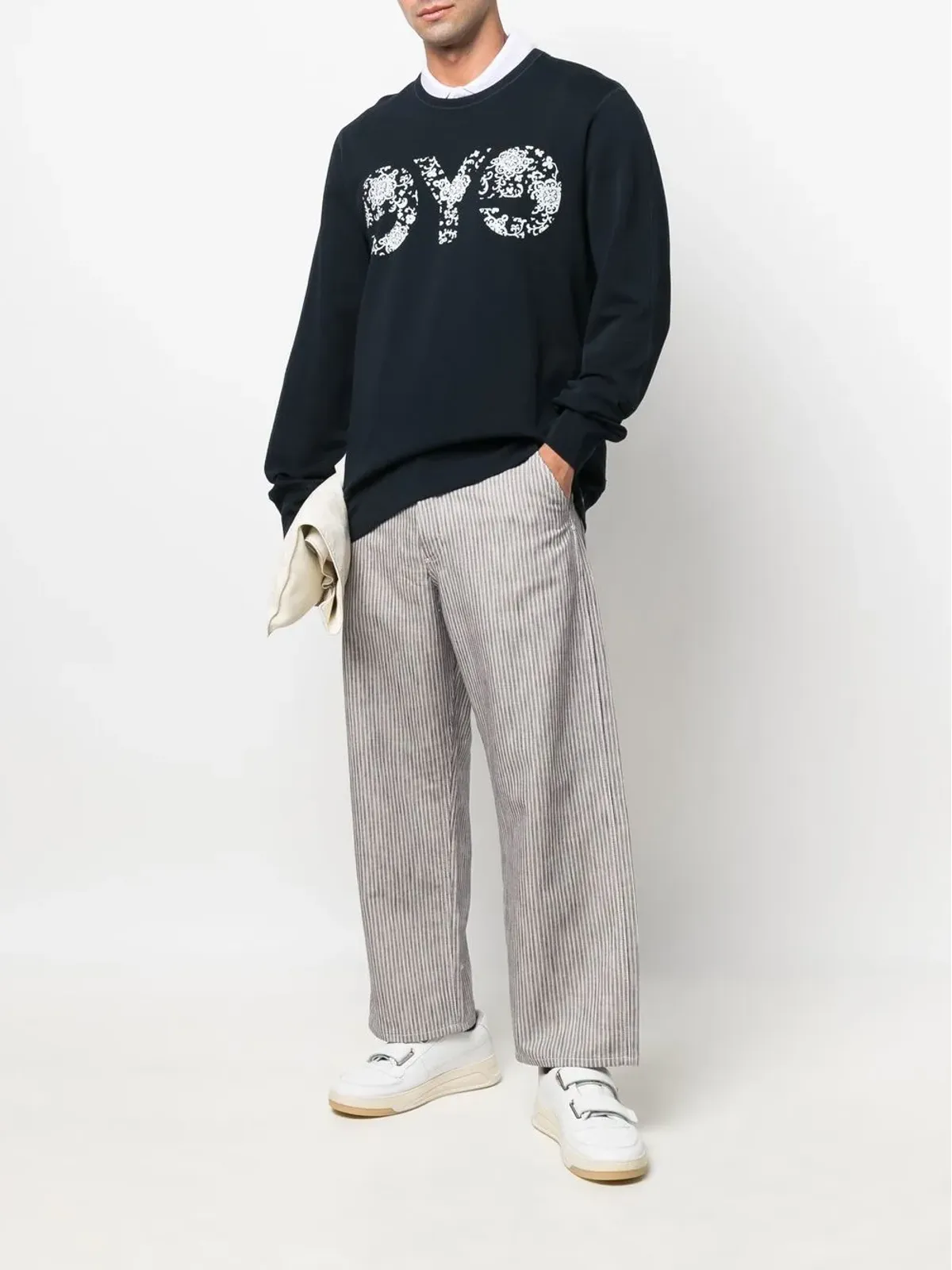 Junya Watanabe MAN ロゴプリント コットン スウェットシャツ - 画像2