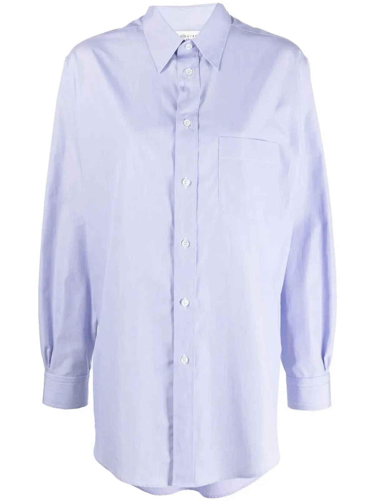 Maison Margiela ロングスリーブ ピケシャツ - ブルー - 画像1