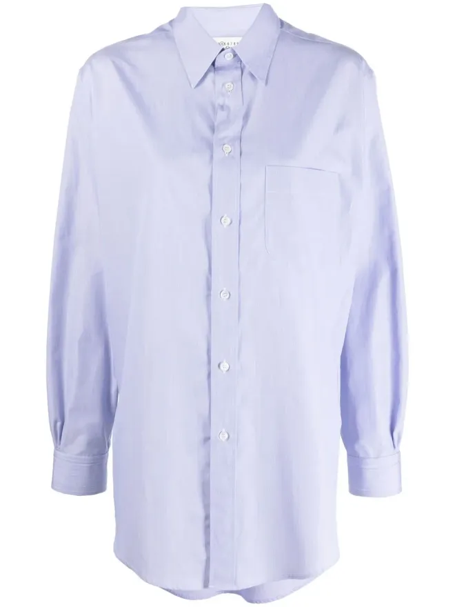 Maison Margiela Maison Margiela ロングスリーブ ピケシャツ - ブルーの商品画像