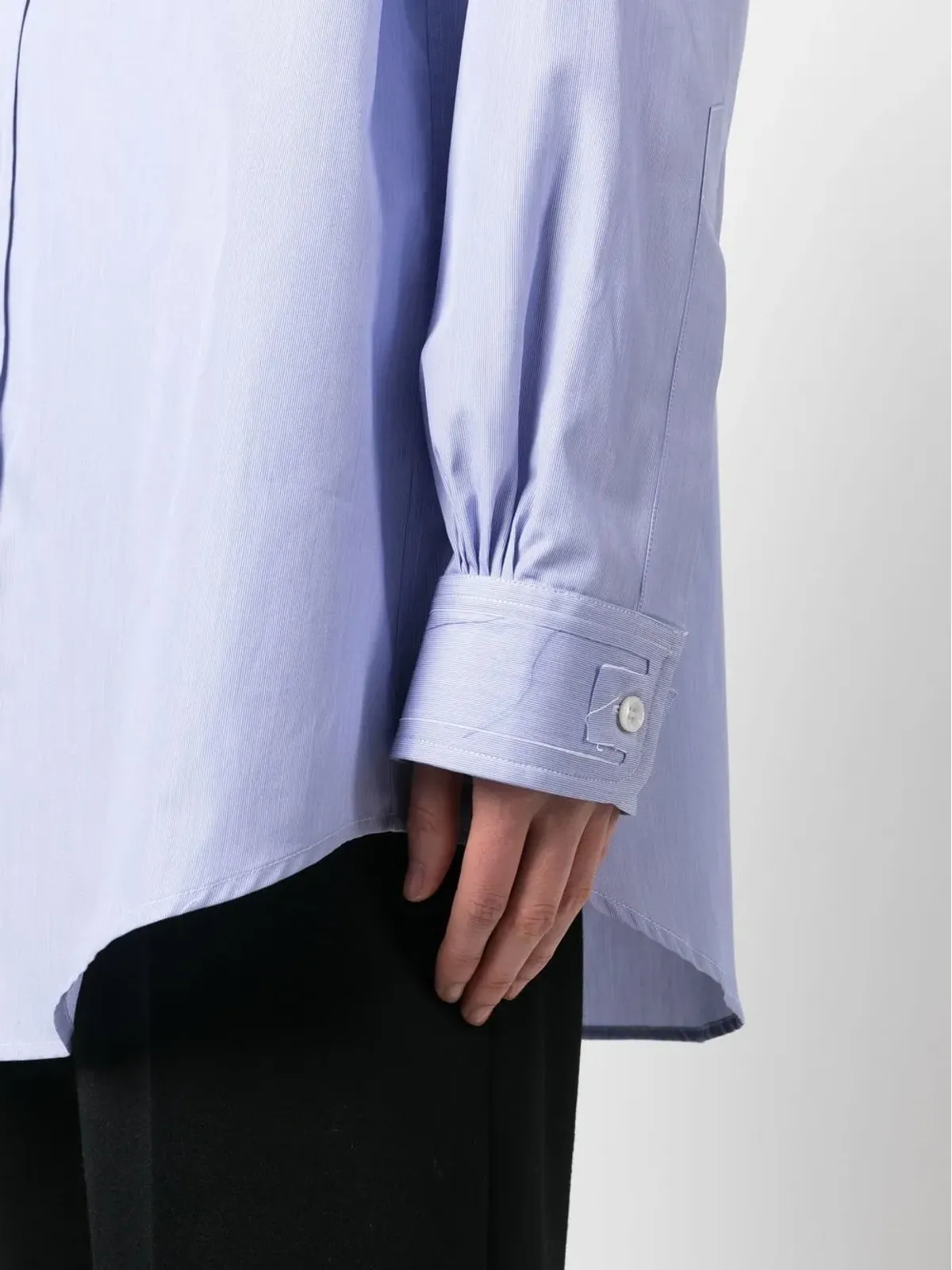 Maison Margiela ロングスリーブ ピケシャツ - ブルー - 画像5