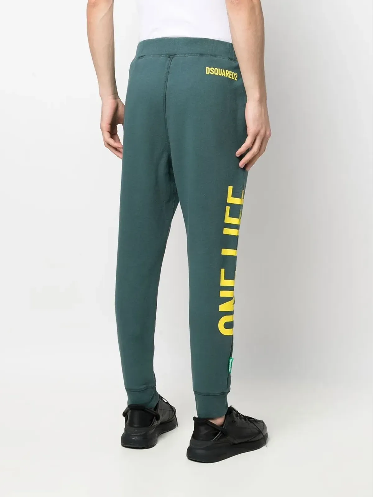 DSQUARED2 ロゴプリント コットン トラックパンツ - 画像4