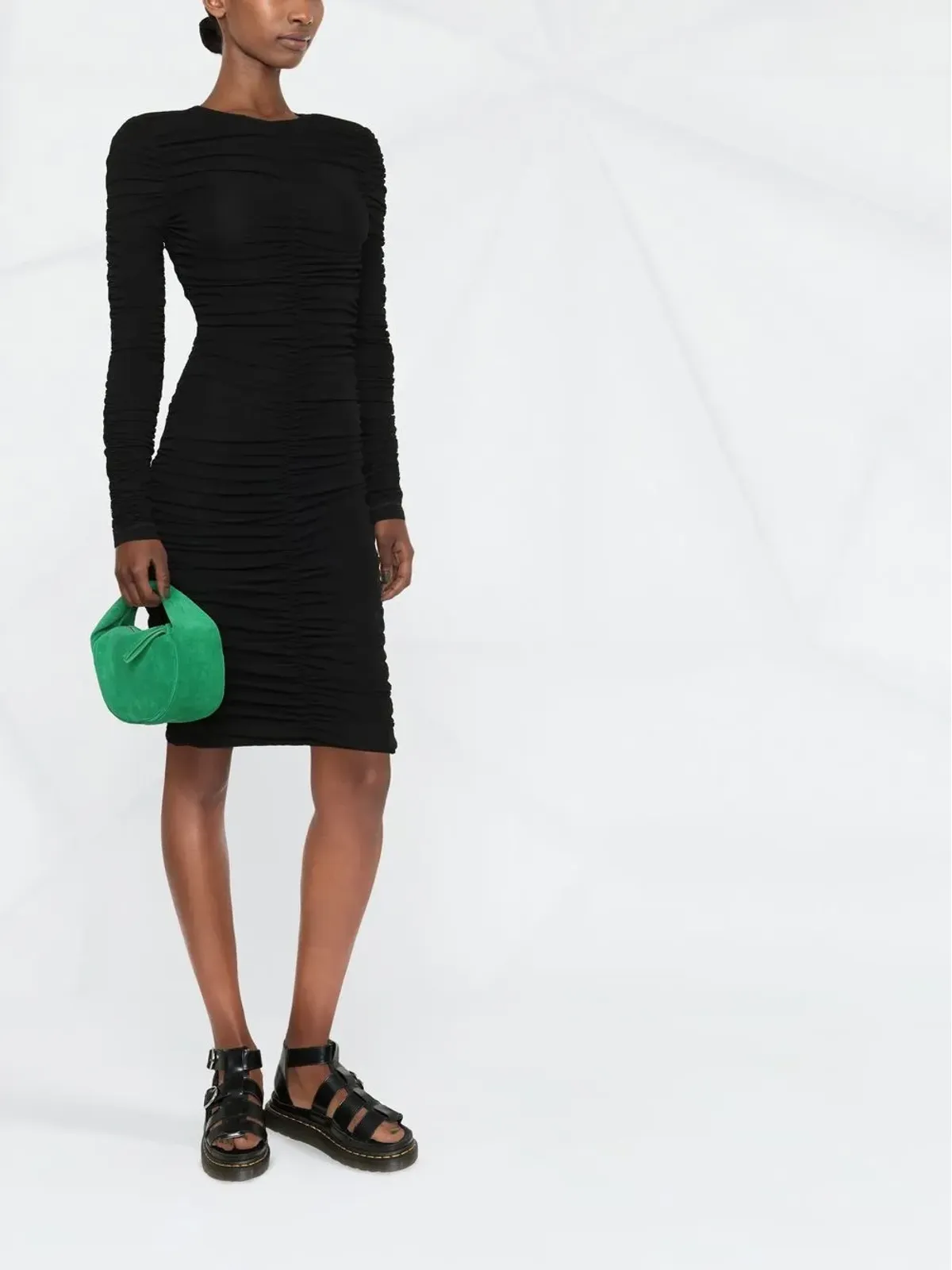 DSQUARED2 ruched-effect dress - Black - 画像2