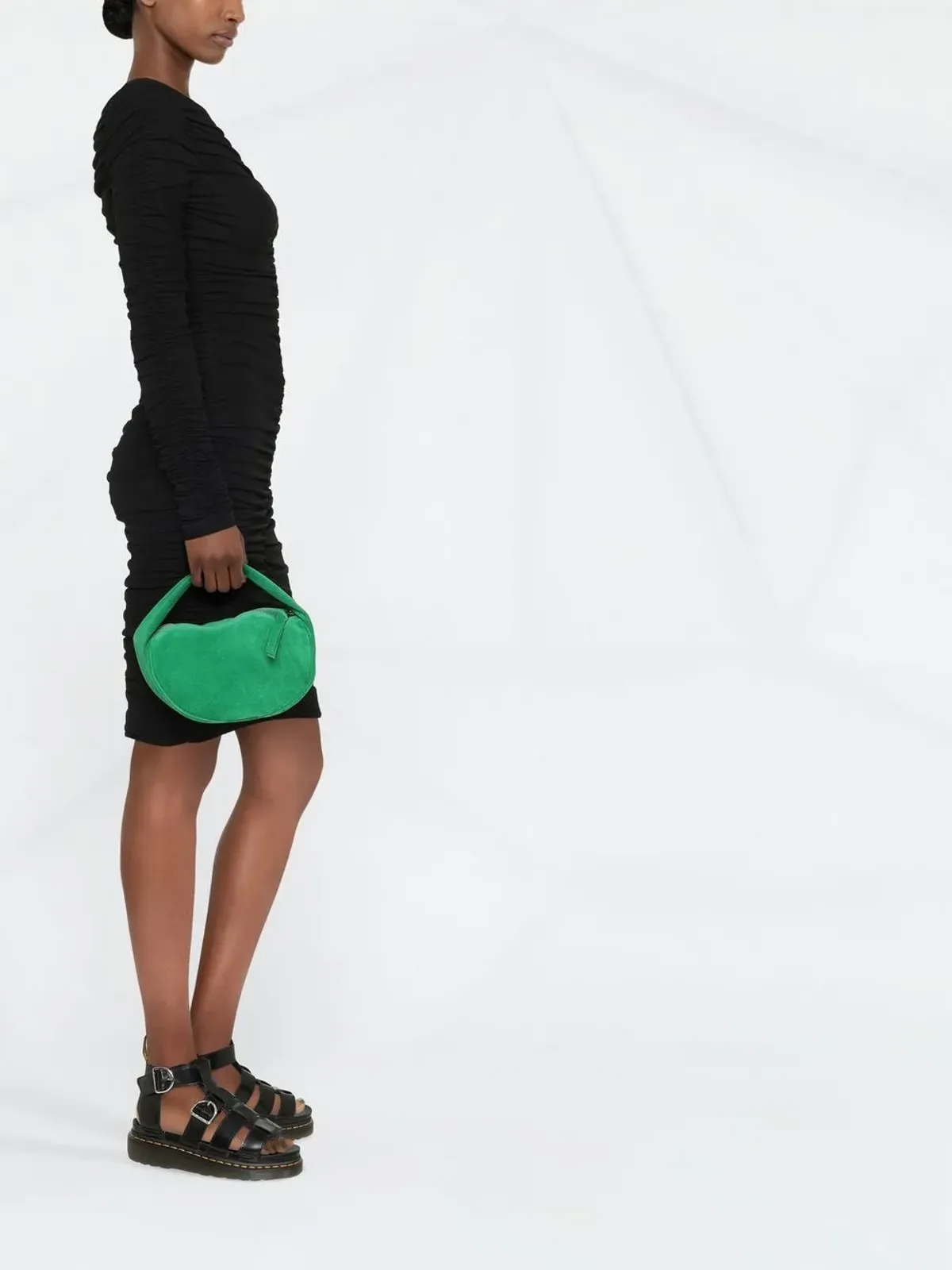 DSQUARED2 ruched-effect dress - Black - 画像4