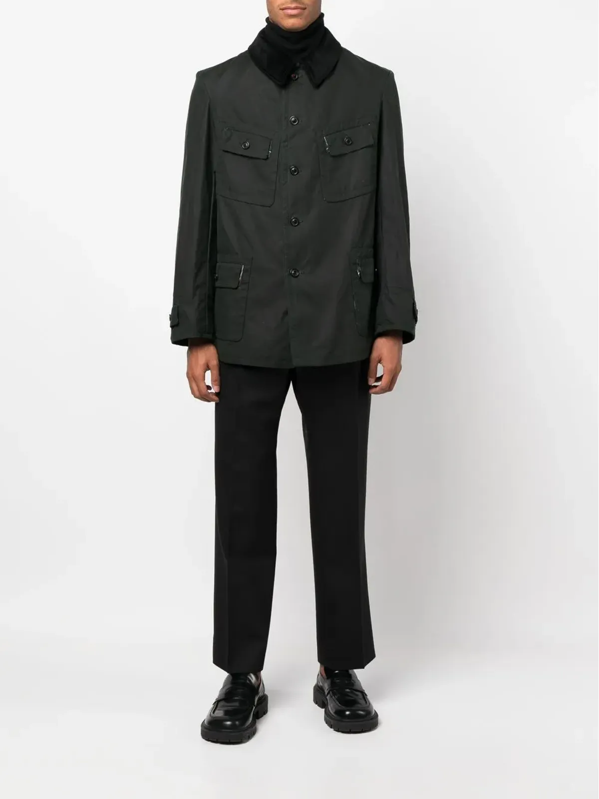 Maison Margiela ヘリンボーン柄ウールパンツ - 画像2