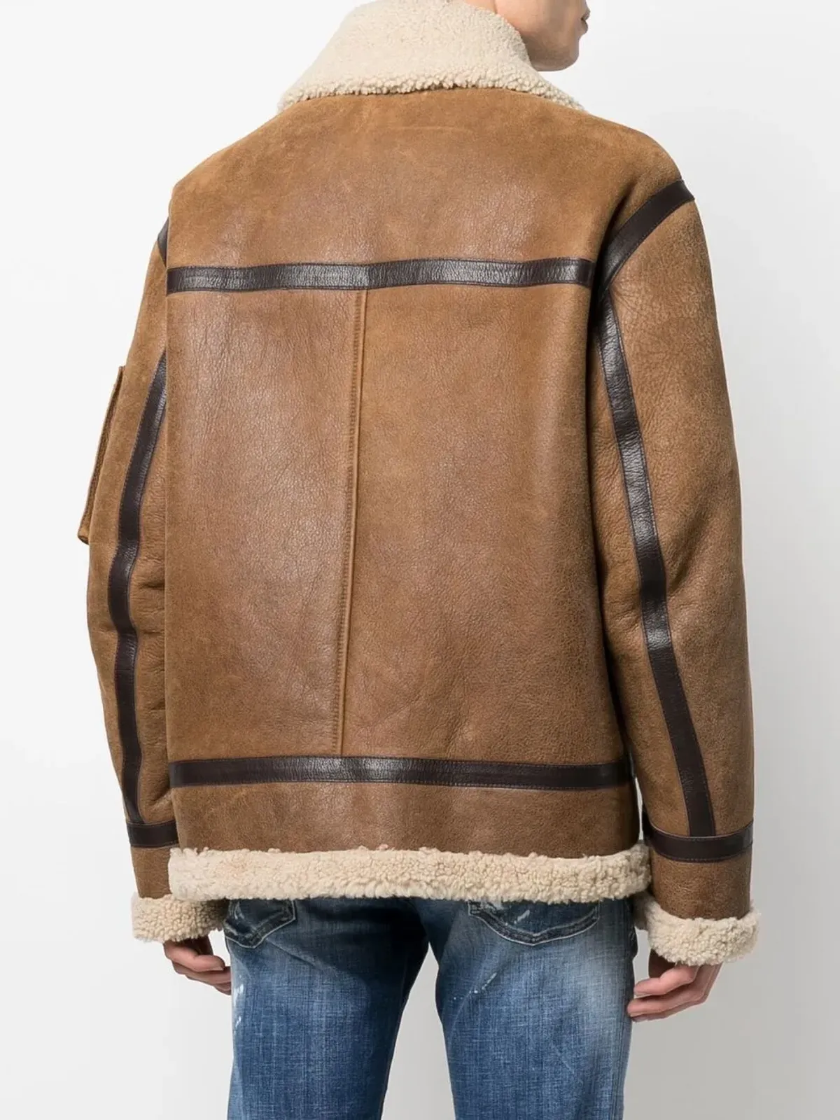 DSQUARED2 シアリングトリム バイカージャケット - 画像4