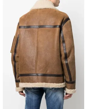 DSQUARED2 シアリングトリム バイカージャケット - サムネイル4