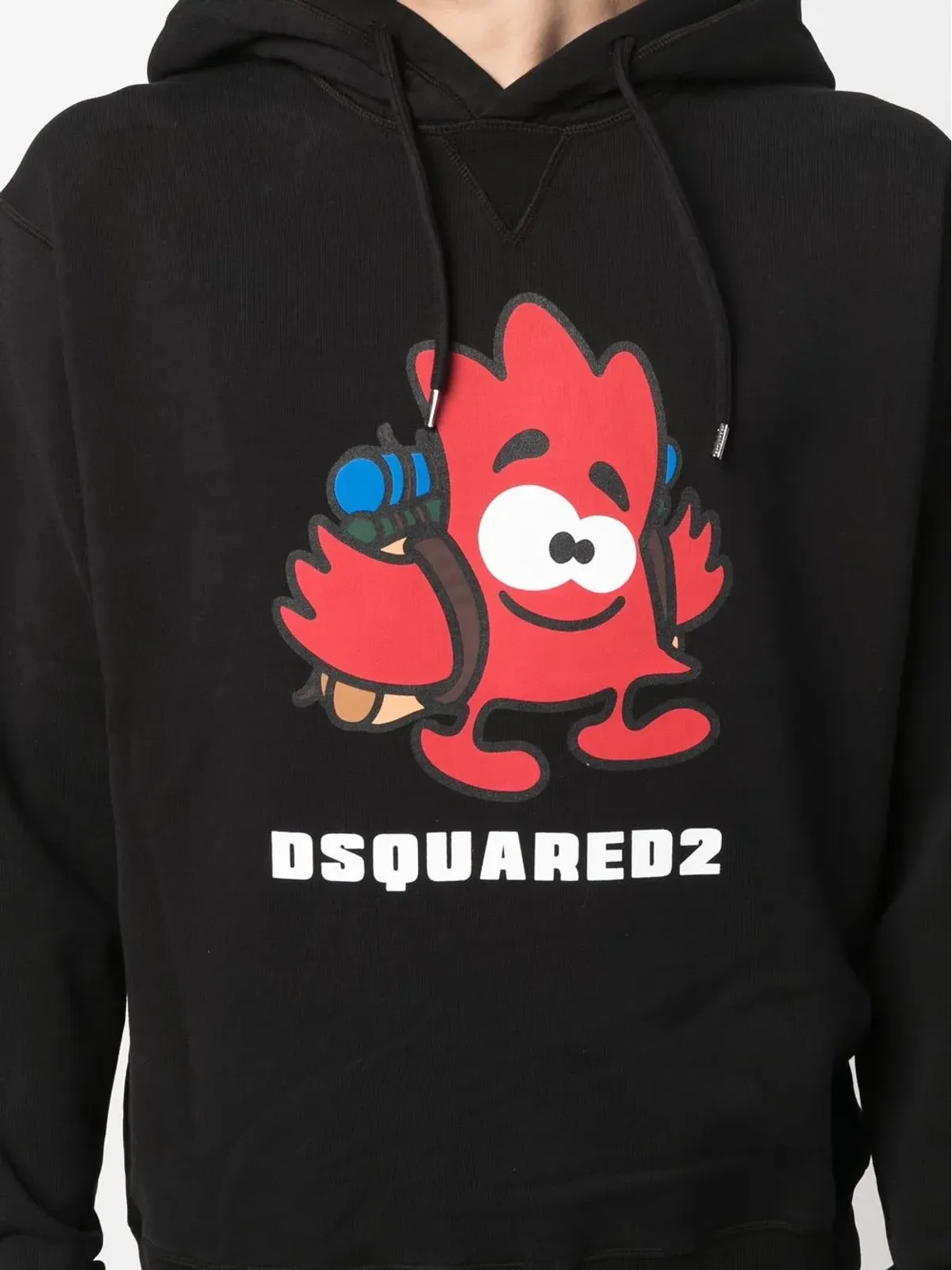 DSQUARED2 ロゴプリントディテールのフーディー - 画像5
