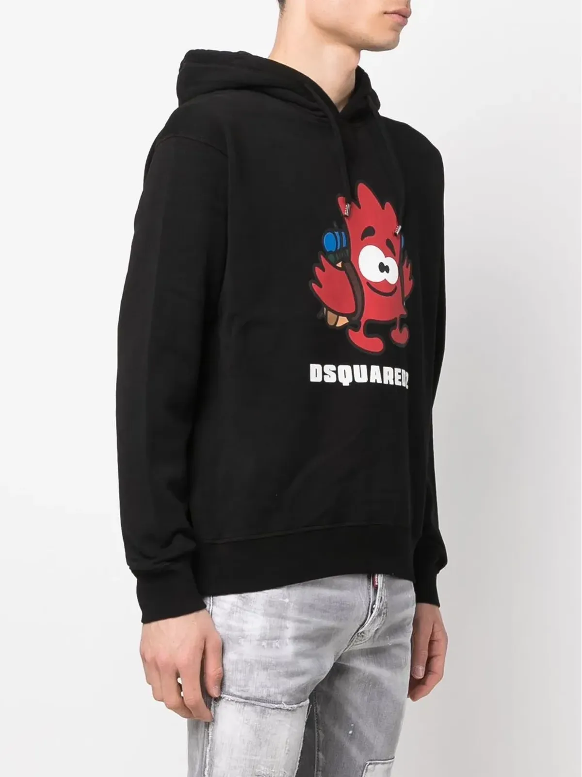 DSQUARED2 ロゴプリントディテールのフーディー - 画像3