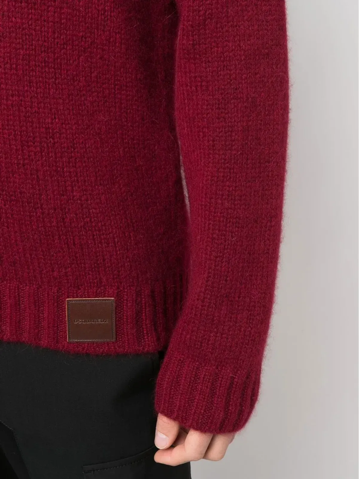 DSQUARED2 ロゴパッチ付きニットジャンパー - 画像5