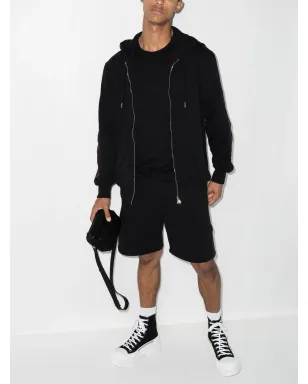 Alexander McQueen ロゴテープ ジップアップフーディ - ブラック - サムネイル5