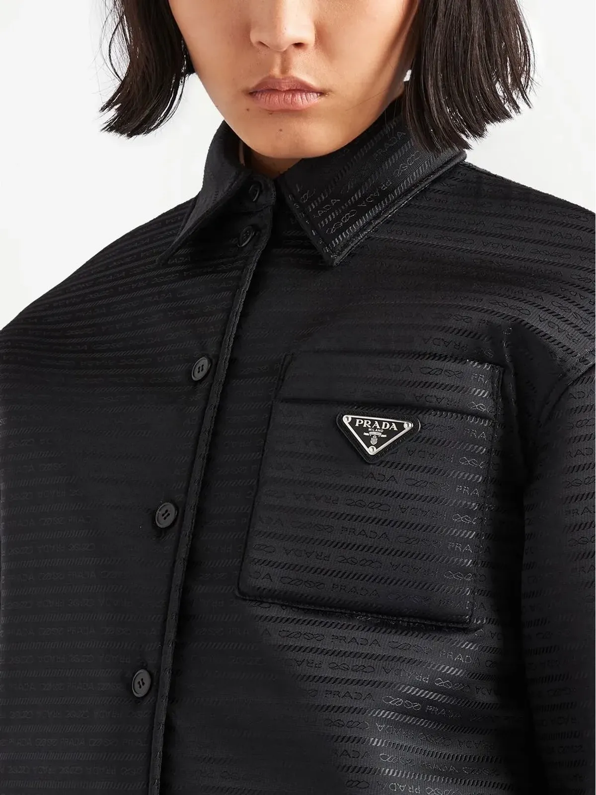 Prada Re-Nylon トライアングルロゴ ジャケット - 画像4