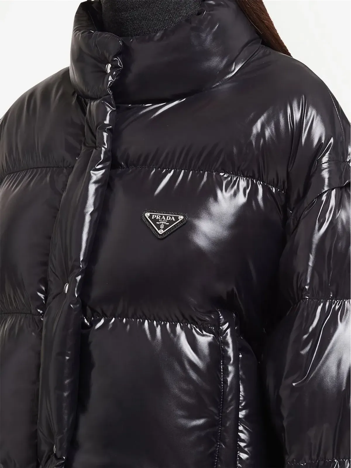 Prada Re-Nylon コンバーチブル ダウンジャケット - 画像5