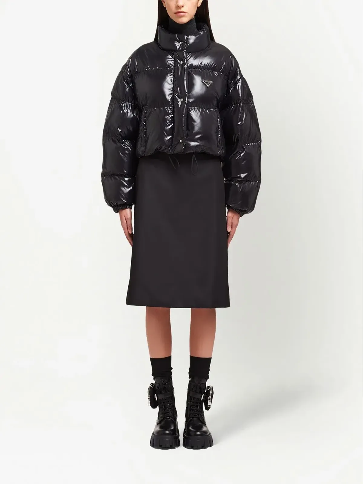 Prada Re-Nylon コンバーチブル ダウンジャケット - 画像2