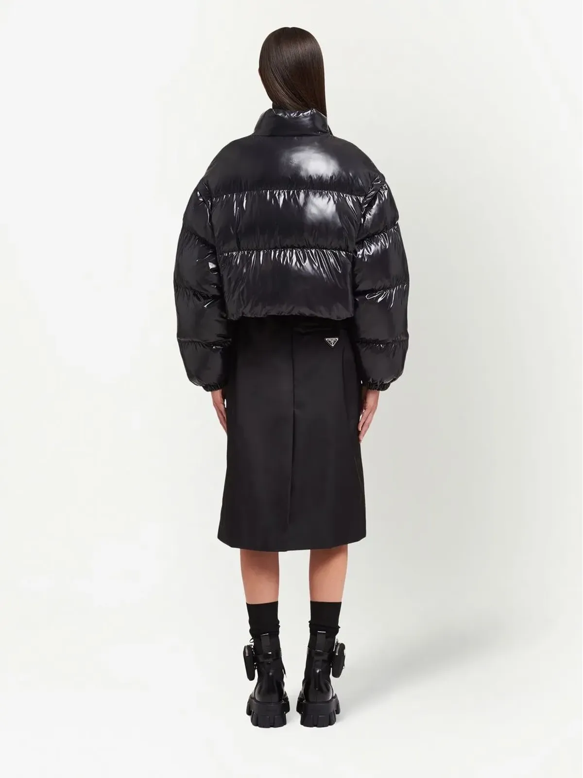 Prada Re-Nylon コンバーチブル ダウンジャケット - 画像4