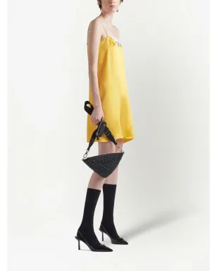 Prada ラフィア トライアングル ショルダーバッグ - サムネイル2