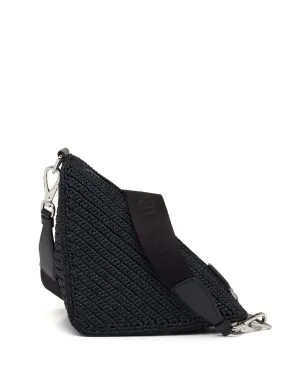 Prada ラフィア トライアングル ショルダーバッグ - サムネイル3