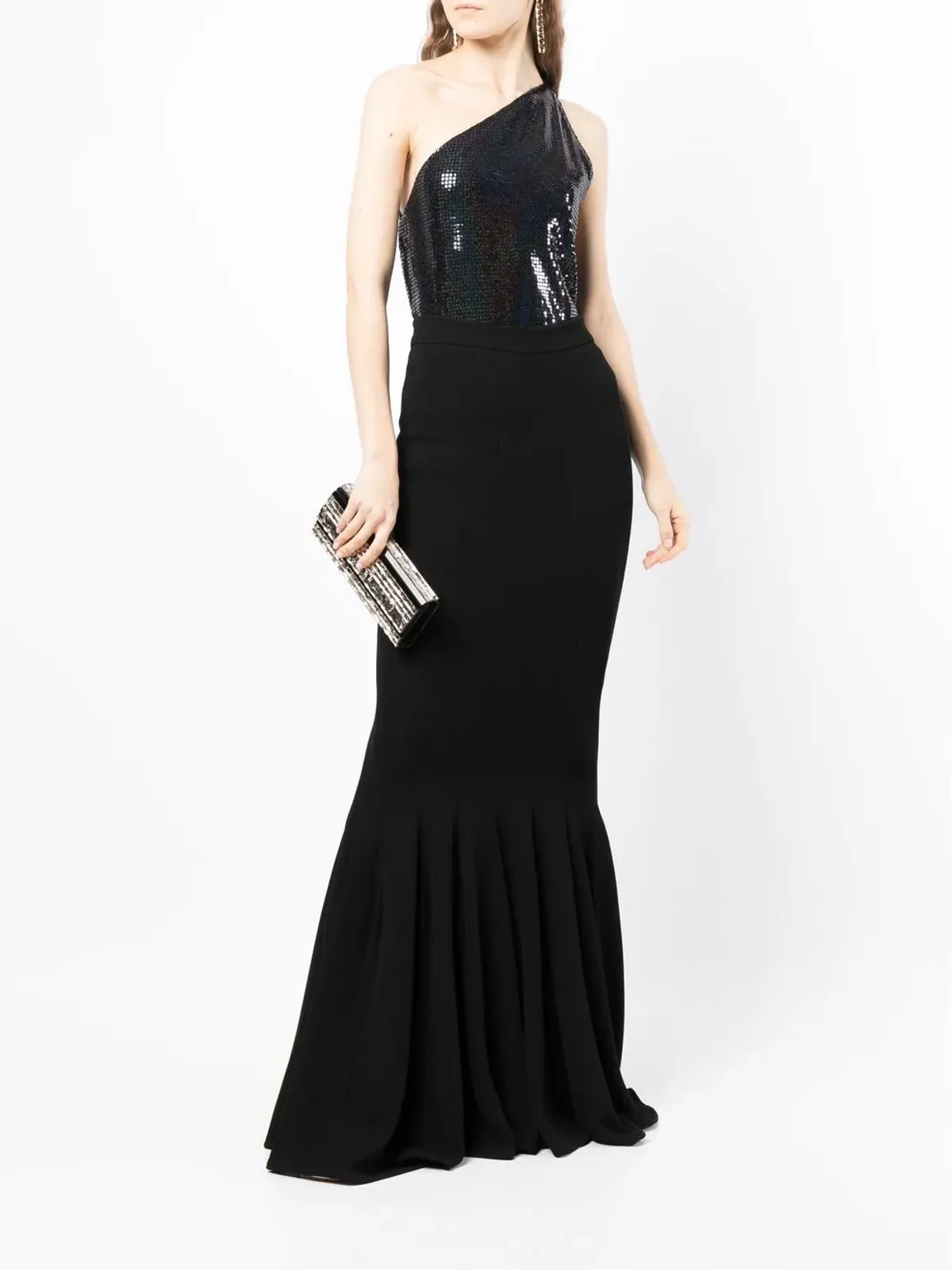 Zuhair Murad ストレッチジャージー ロング マーメイドスカート - 画像2