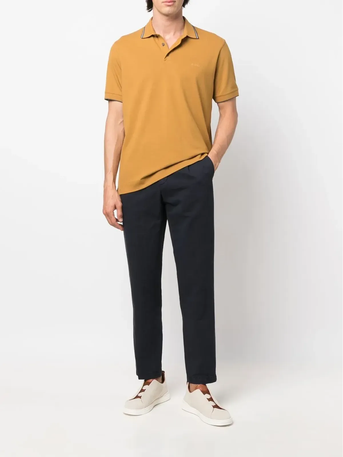 Briglia 1949 ストレートレッグ コットン チノパンツ - 画像2