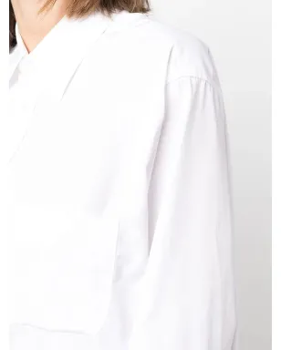 Maison Margiela ロングライン ポプリン シャツ - White - サムネイル5