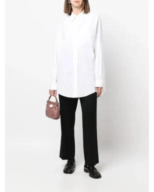 Maison Margiela ロングライン ポプリン シャツ - White - サムネイル2
