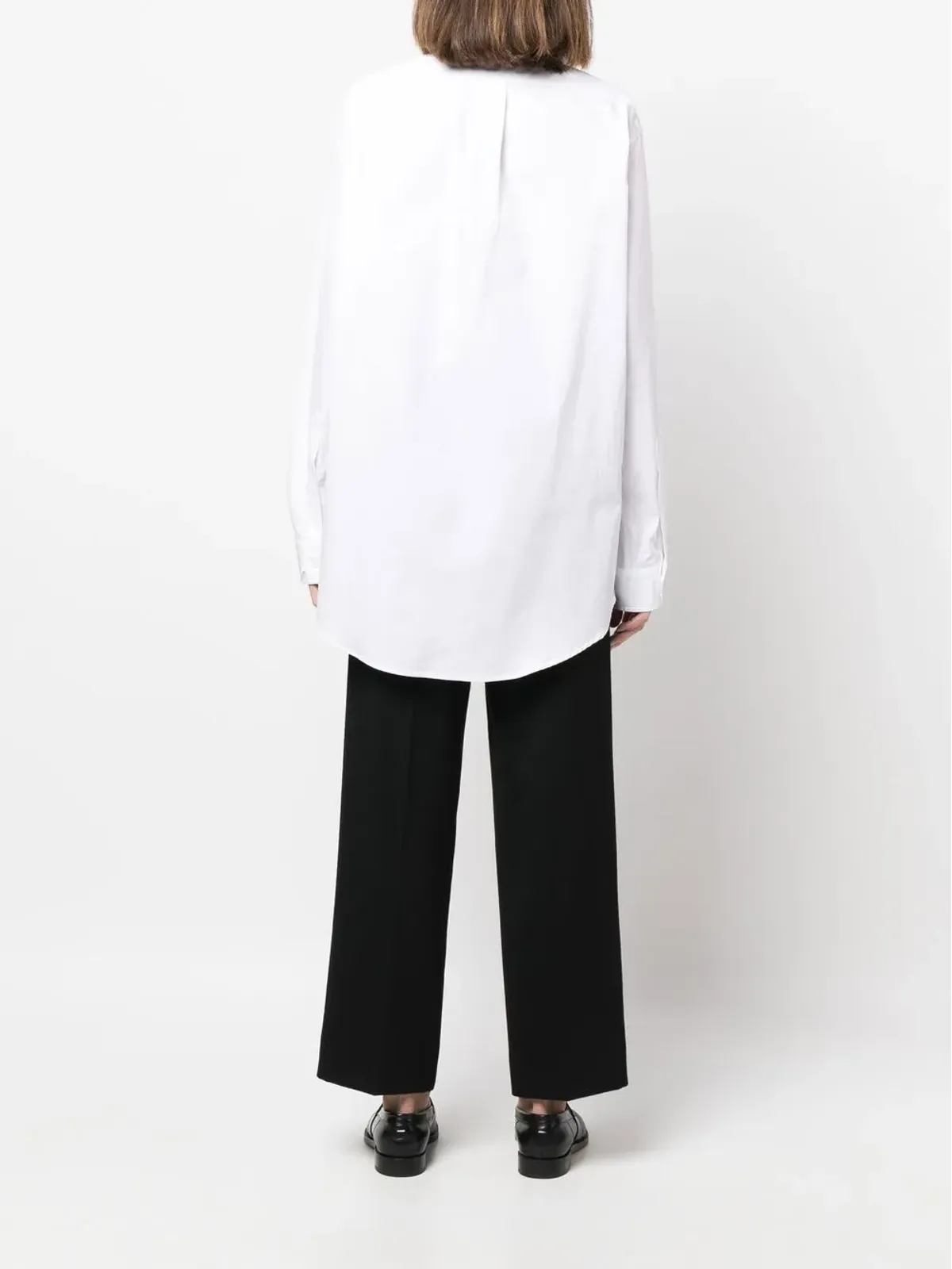 Maison Margiela ロングライン ポプリン シャツ - White - 画像4