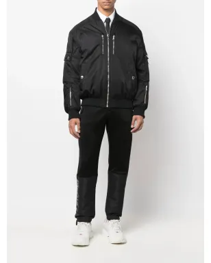 Alexander McQueen パネルド・テーパード・トラックパンツ - ブラック - サムネイル2