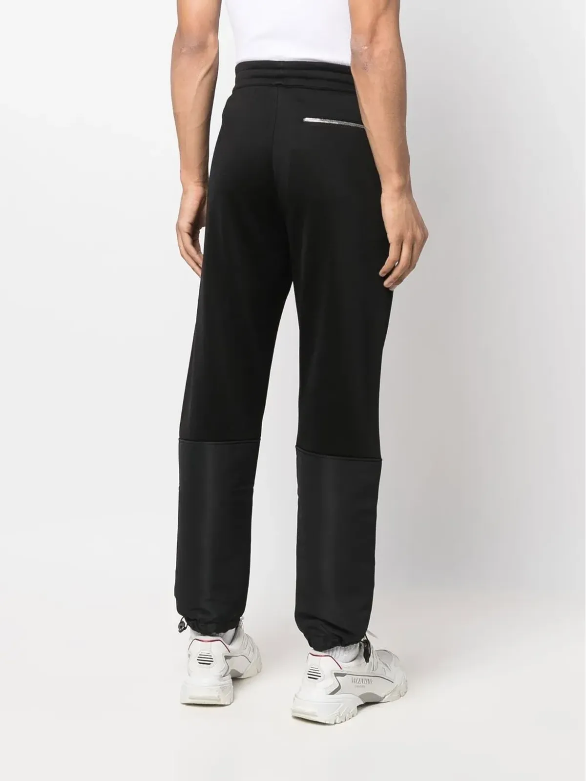 Alexander McQueen パネルド・テーパード・トラックパンツ - ブラック - 画像4