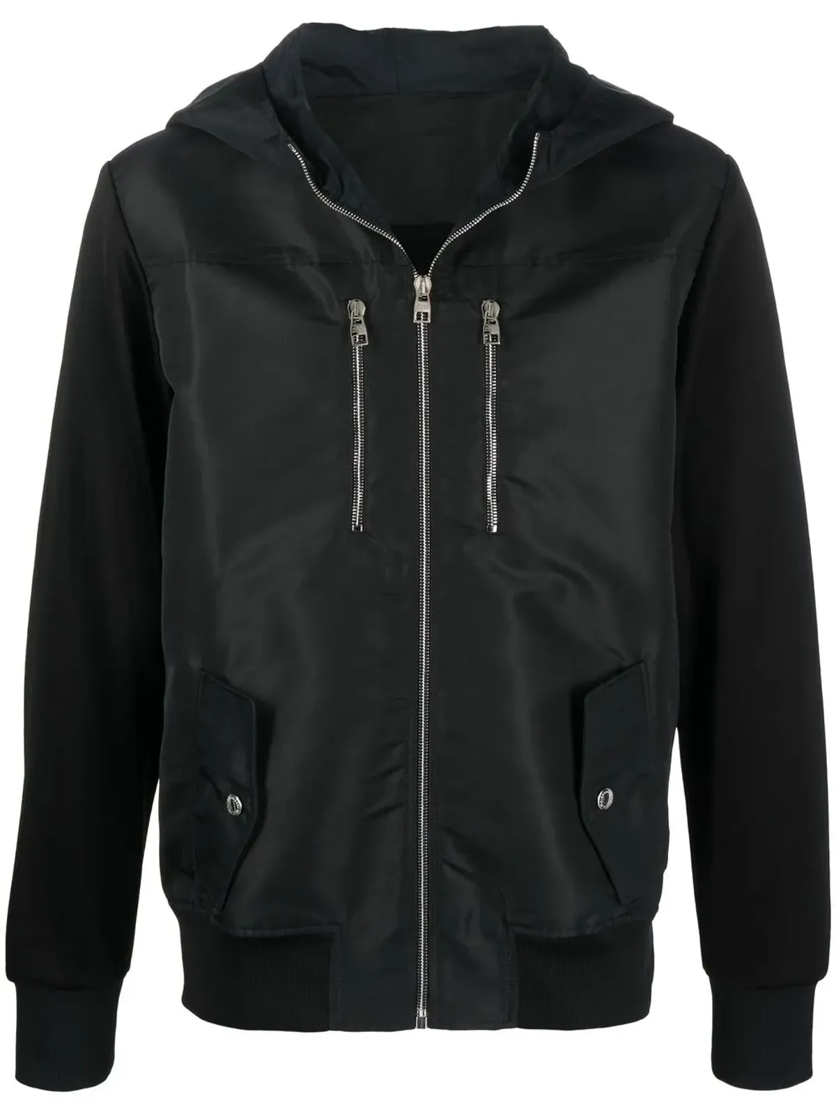 Alexander McQueen コントラストパネル ジップアップフーディ - 画像1