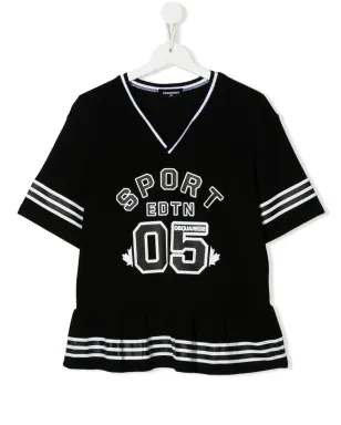 DSQUARED2 KIDS ティーン ロゴプリント ジャージートップ - サムネイル1