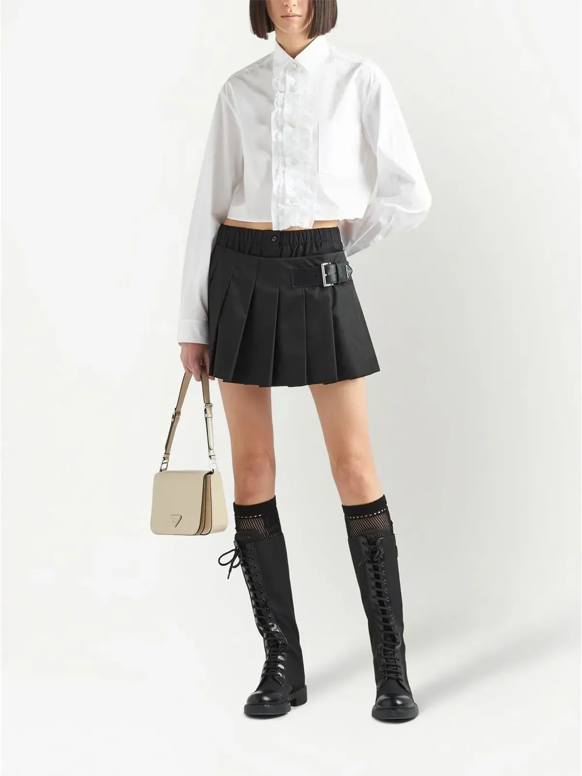 Prada プリーツミニスカート - 画像2