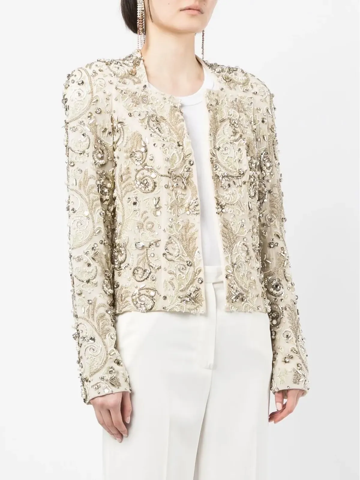Zuhair Murad バロック装飾カーディガン - Gold - 画像3