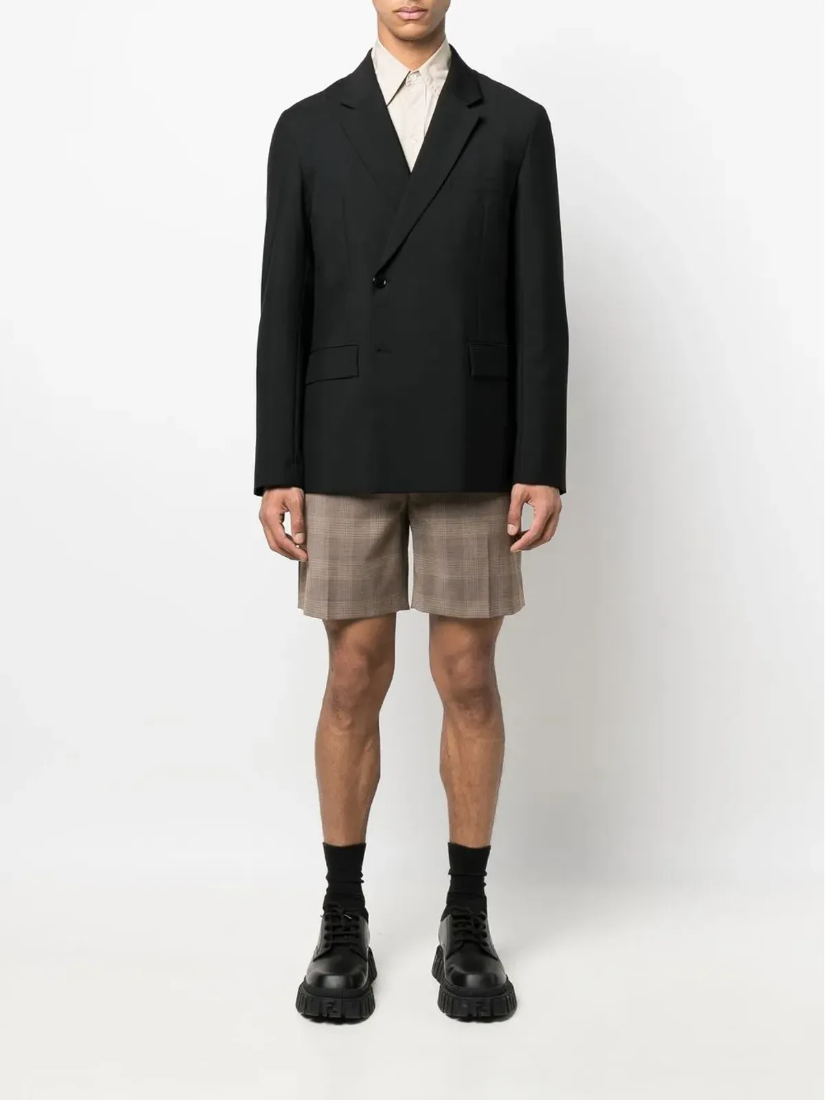 Givenchy チェック柄 テーラードショーツ - 画像2