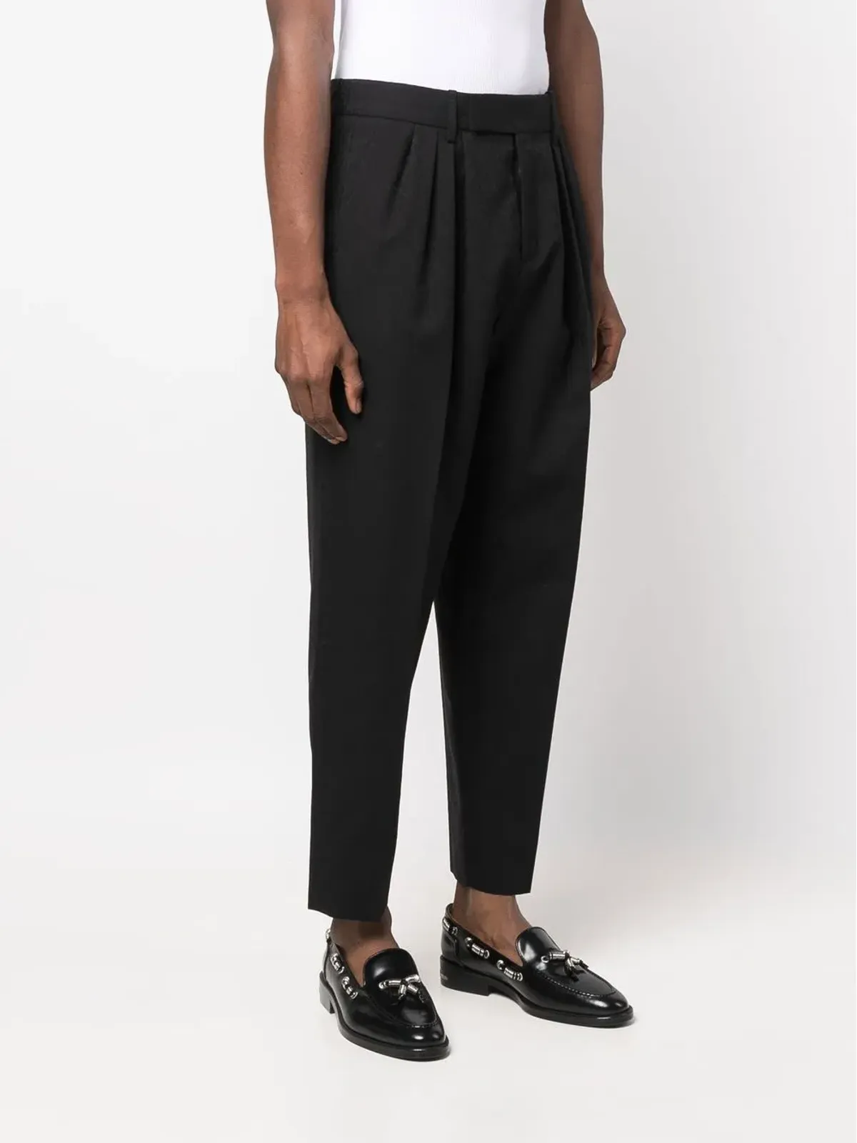 Saint Laurent ウール テーパードパンツ - 画像3