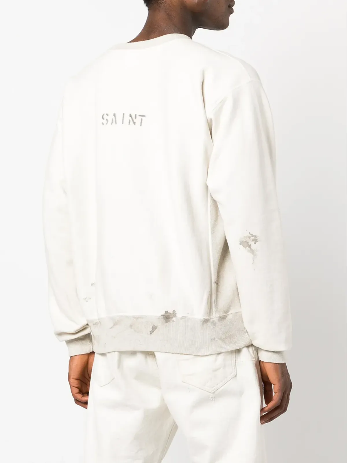 SAINT MXXXXXX グラフィックプリント コットン スウェットシャツ - 画像4