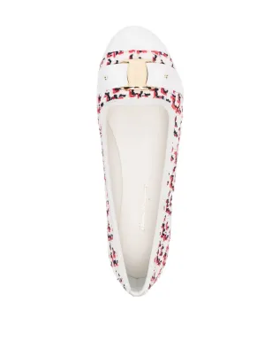 Ferragamo Kacy woven ballet flats - White - サムネイル4