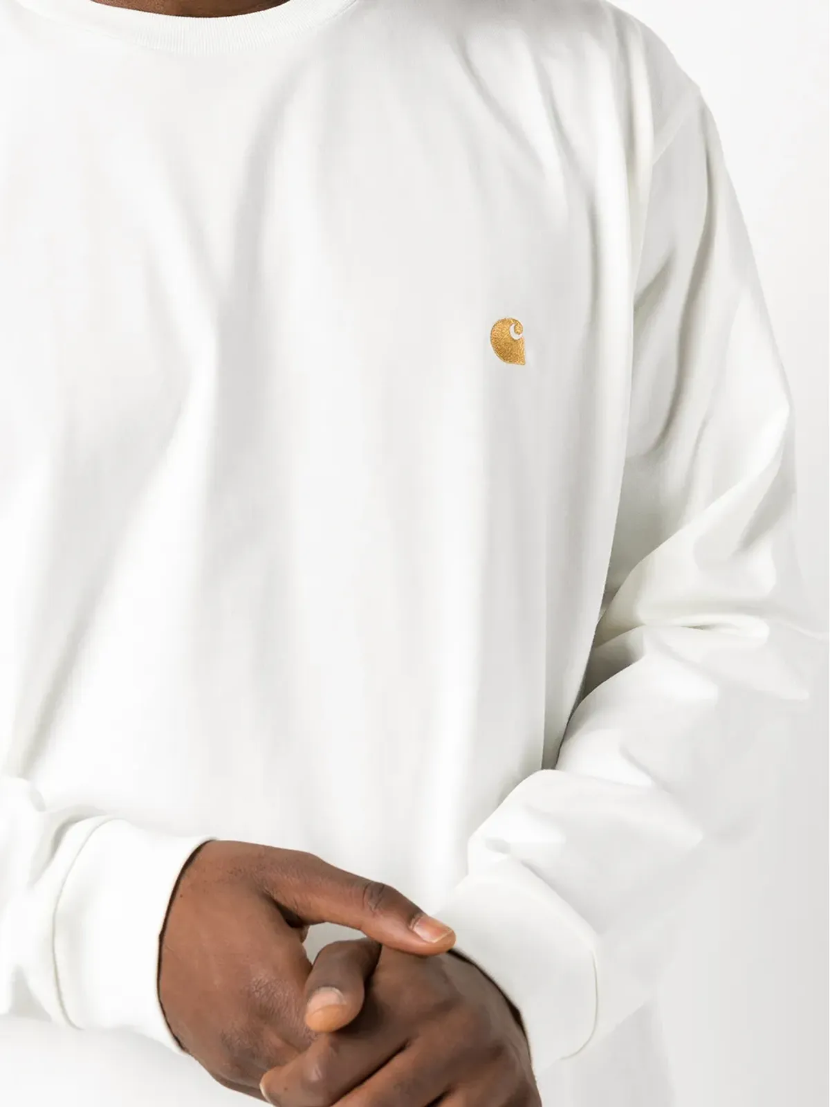 Carhartt WIP Chase T-shirt - White - 画像5