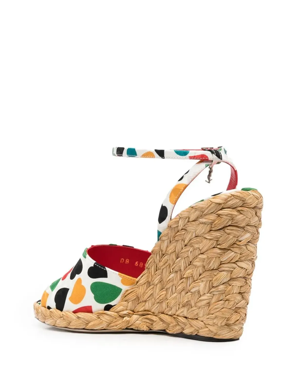 Saint Laurent Paloma ウェッジエスパドリーユ（ホワイト） - 画像3
