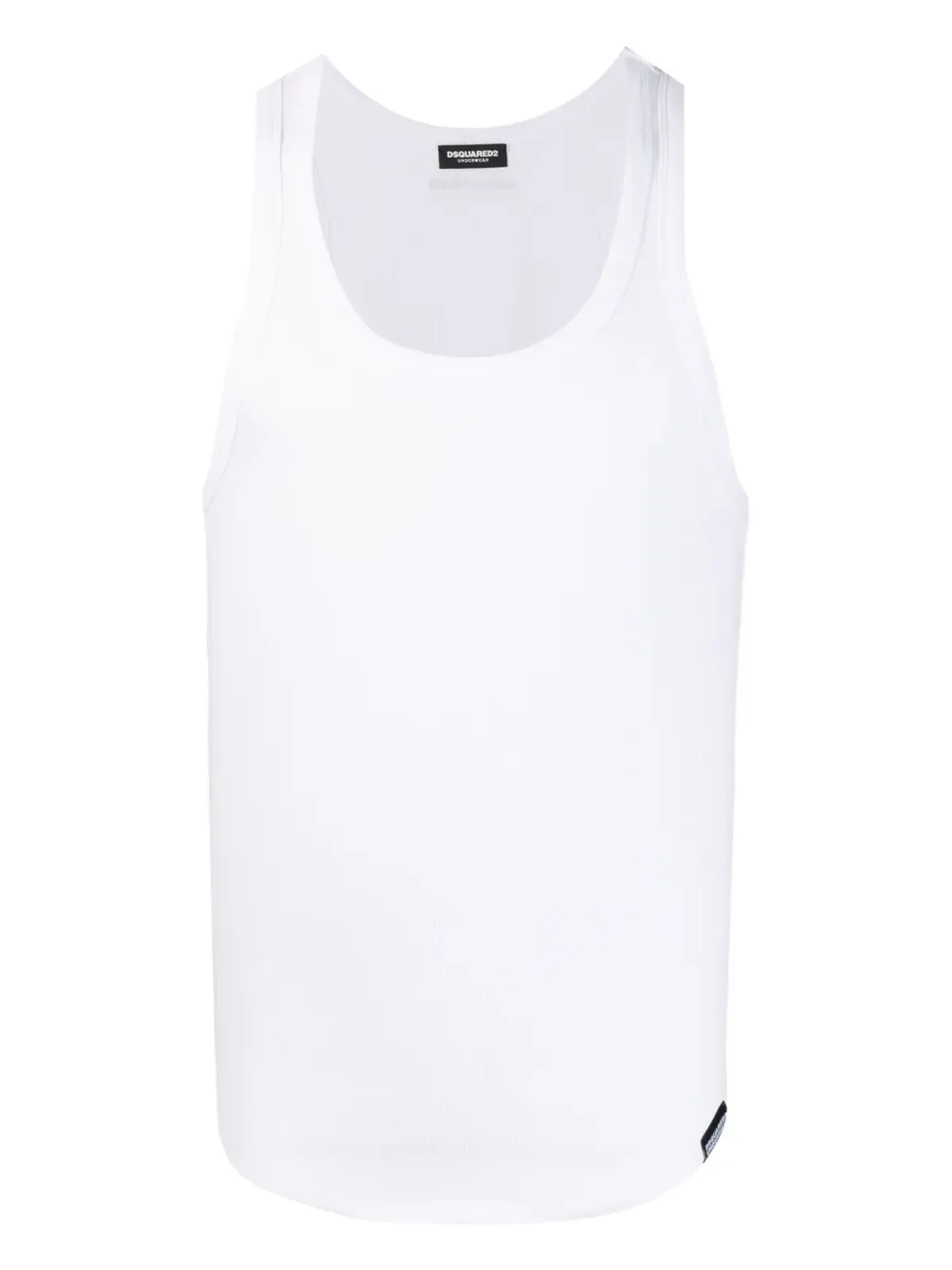 DSQUARED2 リブ編みコットンタンクトップ - 画像1