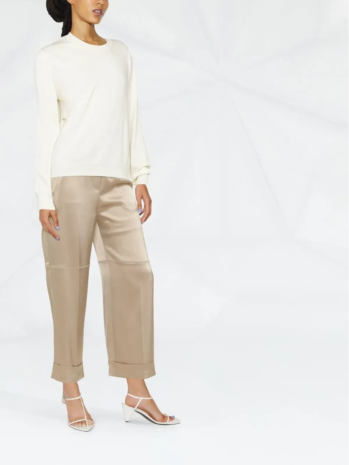 Jil Sander ロールネック ヴァージンウール セーター - 画像3