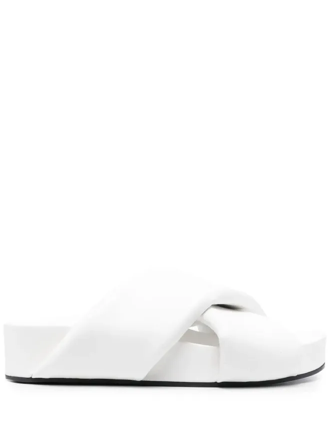 Jil Sander Jil Sander クロスオーバーストラップ付きスリップオンサンダルの商品画像
