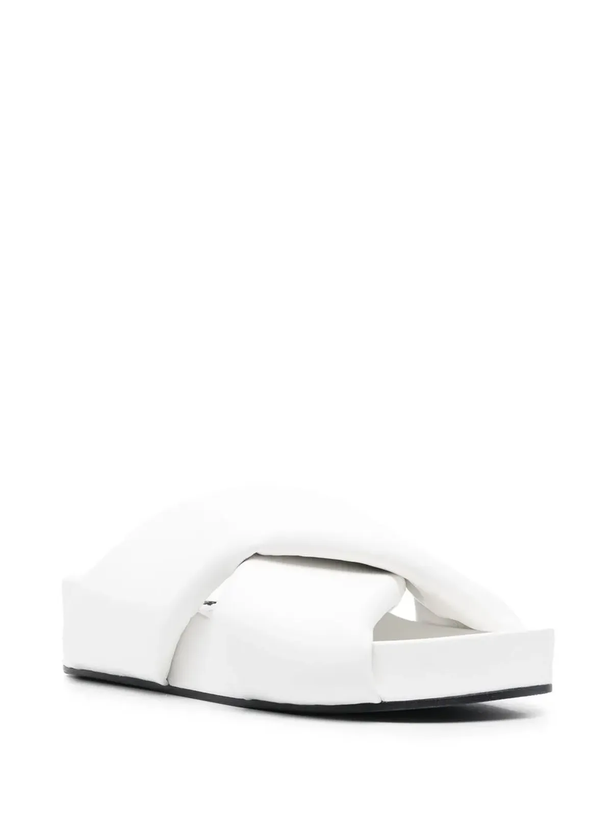 Jil Sander クロスオーバーストラップ付きスリップオンサンダル - 画像2