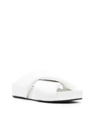Jil Sander クロスオーバーストラップ付きスリップオンサンダル - サムネイル2