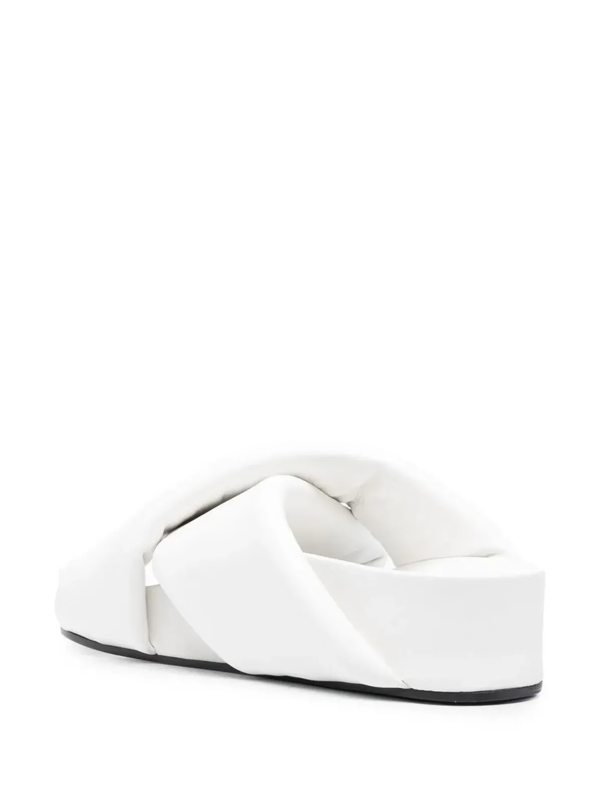 Jil Sander クロスオーバーストラップ付きスリップオンサンダル - 画像3
